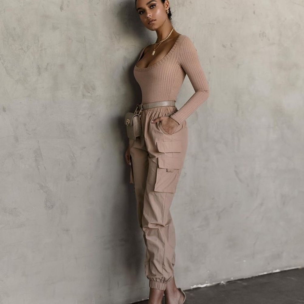 Tan Track Joggers - Like New